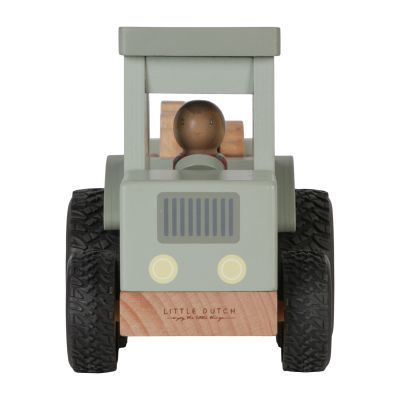 Little Dutch Tractor Met Trailer Little Farm FSC