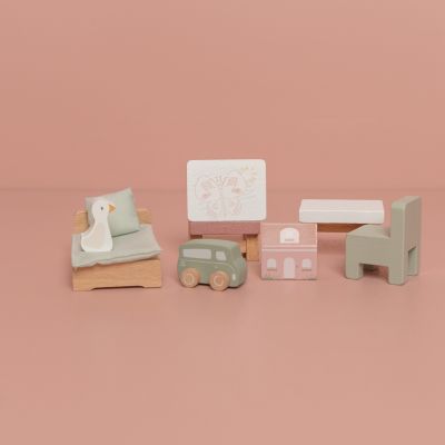 Little Dutch Aanvulset Poppenhuis - Kinderkamer FSC