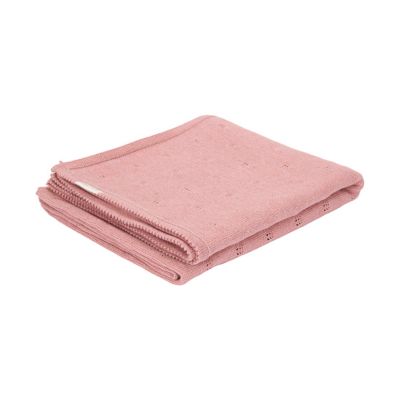 Little Dutch Wiegdeken Gebreid Pure - 70 x 100 cm - Pink Blush
