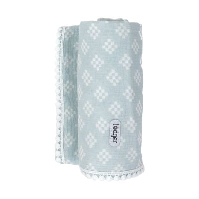 Lodger Tribe Muslin Inbakerdoek - 120 x 120 cm - Ice Flow