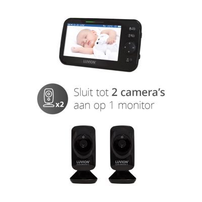 Luvion Icon Deluxe 2 Babyfoon - Black Edition Set