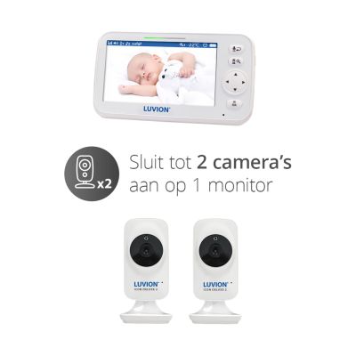 Luvion Icon Deluxe 2 Babyfoon - White Edition Set