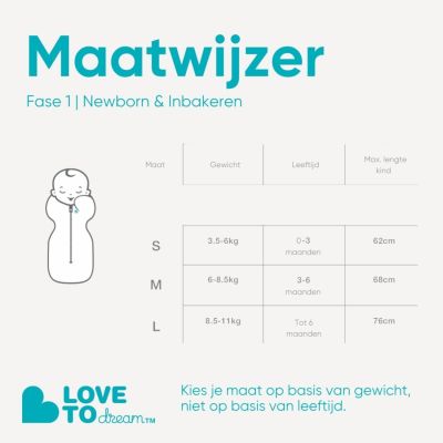 Love To Dream SwaddleUp™ Stage 1 Grey Medium 1.0 TOG
