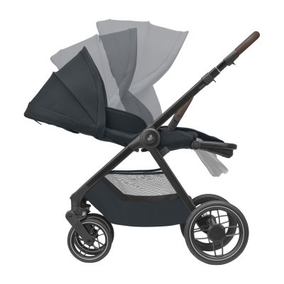 Maxi-Cosi Wandelwagen Oxford Essential Graphite Dark Frame + Dark Brown Leather