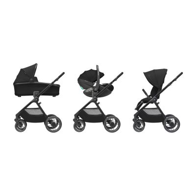Maxi-Cosi Wandelwagen Oxford Essential Black Dark Frame + Black Leather