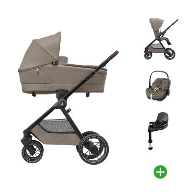 Maxi-Cosi Oxford+ V1 4-in-1 Kinderwagen Met Pebble 360 Pro2 Autostoel - Twillic Truffle Maxi-Cosi Oxford+ V1 4-in-1 Kinderwagen Met Pebble 360 Pro2 Autostoel - Twillic Truffle
