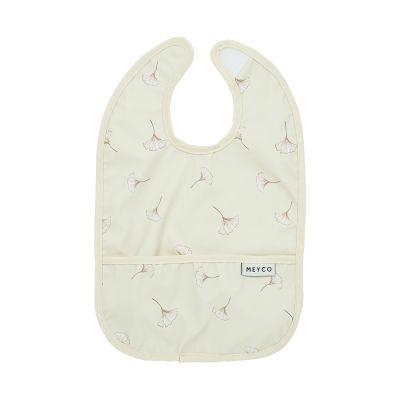 Meyco Baby Gingko Slab met Opvangbakje - 2-pack - Soft Sand