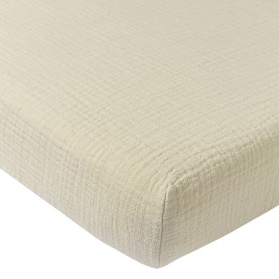 Meyco Baby Hydrofiel Hoeslaken Juniorbed - Uni - Soft Sand - 70x140 cm