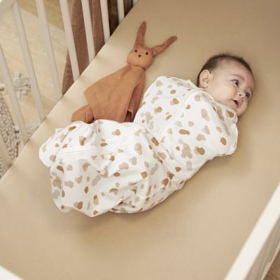 Meyco Cocoon Inbakerslaapzak Stains Sand 70 cm