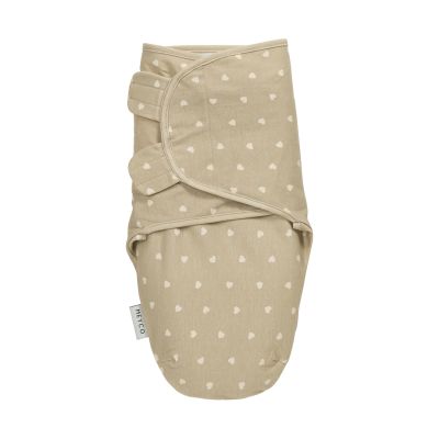 Meyco Baby Sweet Heart Inbakerdoek - 0-3 Mnd - Sand/Soft Sand