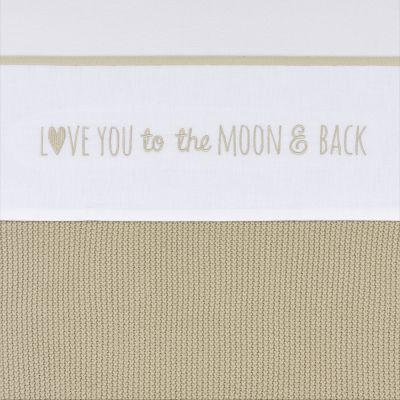 Meyco Wieglaken Love You To The Moon & Back Sand 75 x 100 cm

