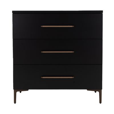 TWF Ledikant 60 x 120 - Commode 3 Laden - Hanglegkast 2 Deuren 1 Lade Modena Metaal