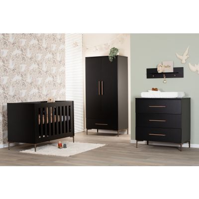 TWF Ledikant 60 x 120 - Commode 3 Laden Modena Metaal