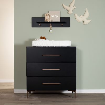 TWF Meegroeibed - Commode 3 Laden - Hanglegkast XL 3 Deuren 2 Lade Modena Metaal