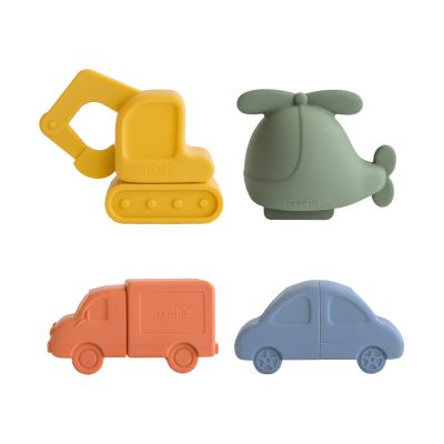 Mushie Voertuigen Badspeelgoed - 4 Stuks