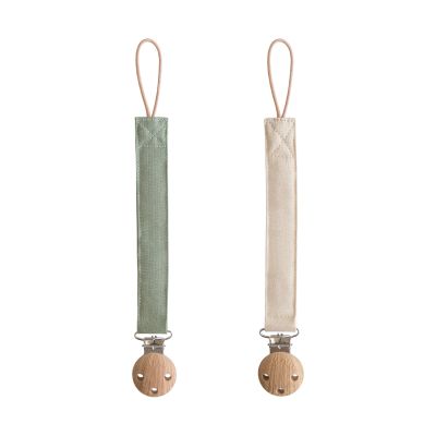 Mushie Speenkoord Linnen 2 Pack