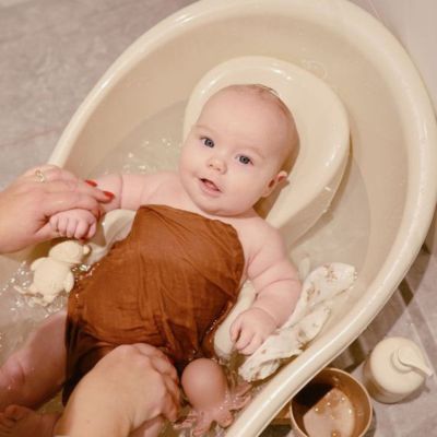 Mushie Monddoekje Muslin Cotton Rainbow Blue 5-Pack
