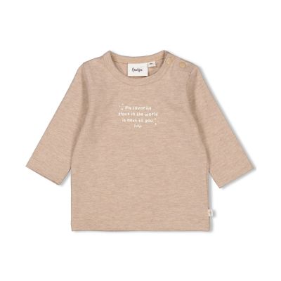 Feetje - T-shirt The Magic is in You - Mélange taupe