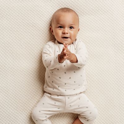 Little Dutch T-Shirt Lange Mouw Little Farm Green Leaves 74