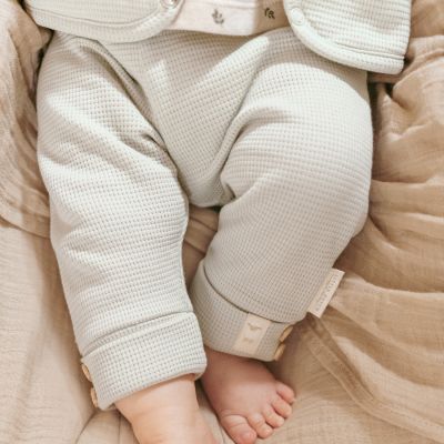 Little Dutch Broek Little Farm Wafel Soft Green 68