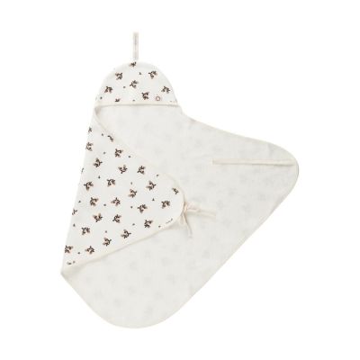 Noppies Blooming Clover Badcape - Terry - Jet Stream