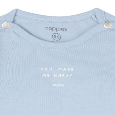 Noppies Neisse Lange Mouwen T-shirt - Blue Fog - Mt. 44