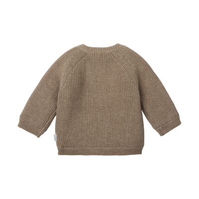 Noppies Vest Knit Nevers Taupe Melange 56