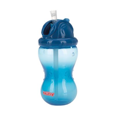 Nûby Flip-It Rietjesbeker Blue 12mnd+ 360ml