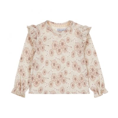 Dirkje Flower T‑shirt - Offwhite