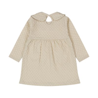 Dirkje Jurk – Kraagje – Maat 68 – Beige Grey