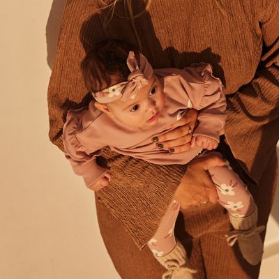 Dirkje 3-Delige Set - Flower - Maat 56 - Light Mauve