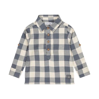 Dirkje Blouse Check - Navy