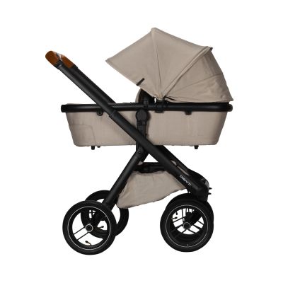 Dubatti One E5 Kinderwagen 2-in-1 Sand Frame Black/Cognac