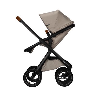 Dubatti One E5 Kinderwagen 2-in-1 Sand Frame Black/Cognac
