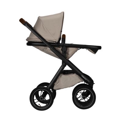 Dubatti One E5 Kinderwagen 2-in-1 Sand Frame Black/Dark Brown