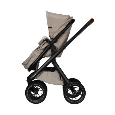 Dubatti One E5 Kinderwagen 2-in-1 Sand Frame Black/Dark Brown