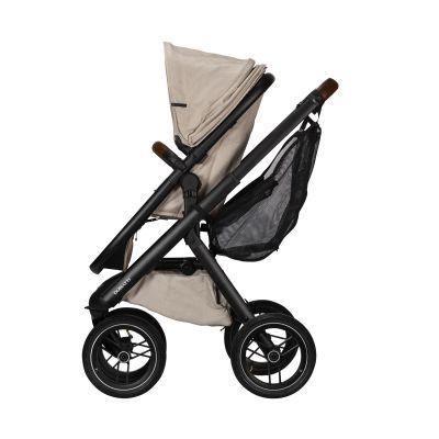 Dubatti One E5 Kinderwagen 2-in-1 Sand Frame Black/Dark Brown