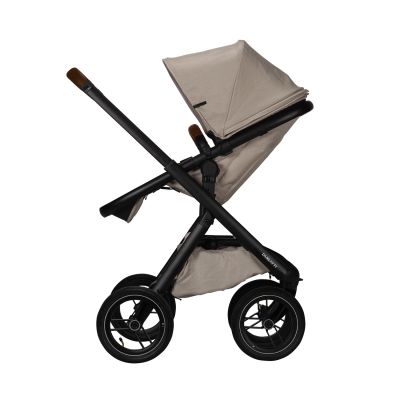 Dubatti One E5 Kinderwagen 2-in-1 Sand Frame Black/Dark Brown