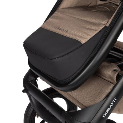 Dubatti One E5 Kinderwagen 2-in-1 Taupe Frame Black/Dark Brown