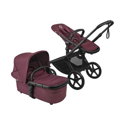 Bugaboo Fox 5 Renew Complete Kinderwagen - Black / Dark Cherry / Dark Cherry Bugaboo Fox 5 Renew Complete Kinderwagen - Black / Dark Cherry / Dark Cherry