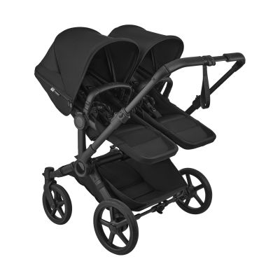 Bugaboo Donkey 6 Double Kinderwagen - Essentiël Bundel - Black/Heritage Black Bugaboo Donkey 6 Double Kinderwagen - Essentiël Bundel - Black/Heritage Black