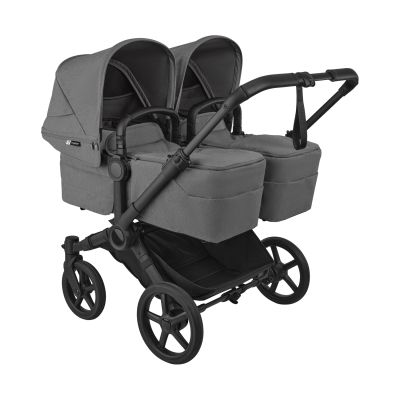 Bugaboo Donkey 6 Twin Essentiële Bundel - Black/Moon Grey Bugaboo Donkey 6 Twin Essentiële Bundel - Black/Moon Grey