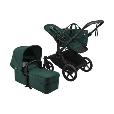 Bugaboo Donkey 6 Single Kinderwagen 2-in-1 - Renew - Black/Fern Green Bugaboo Donkey 6 Single Kinderwagen 2-in-1 - Renew - Black/Fern Green