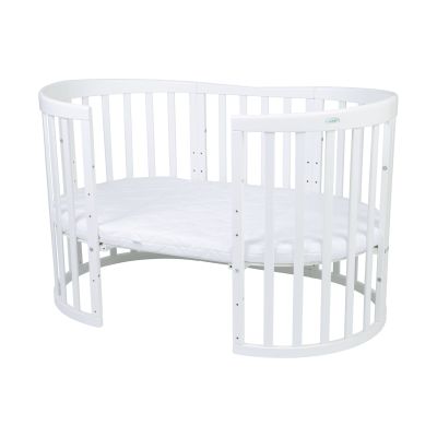 Waldin Oval Combibed 7‑in‑1 - White inclusief matras Waldin Oval Combibed 7‑in‑1 - White inclusief matras
