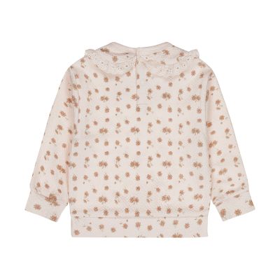 Dirkje Flowers Trui Kraagje - Maat 68 - Light Peach