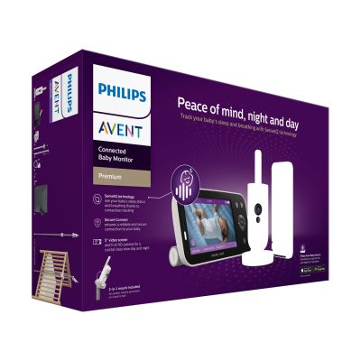 Philips Avent Babyfoon met Camera - Premium Connected SCD971/26 - Silk White