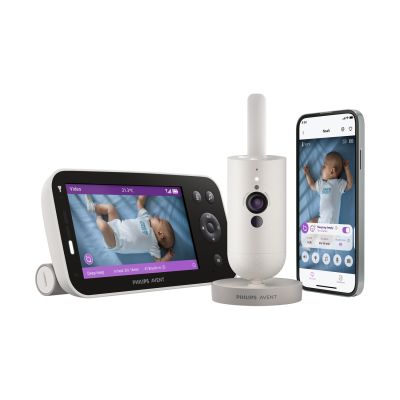 Philips Avent Babyfoon met Camera - Premium Connected SCD971/26 - Silk White