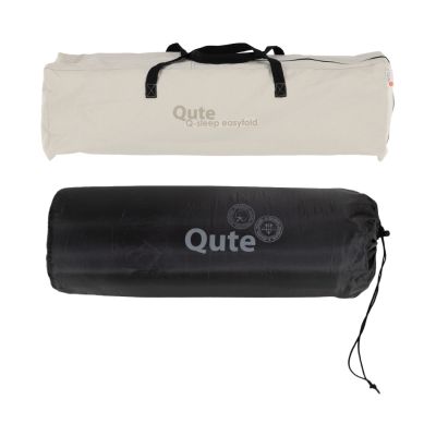 Qute Q-Sleep Campingbed Easyfold + Q-Matti Matras incl. Hoes - Ivory
