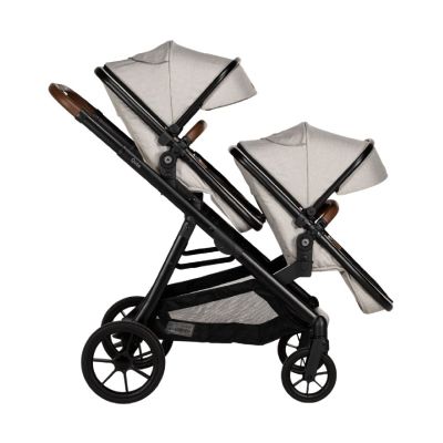 Qute Kinderwagen Q-Twin Jeans Clay