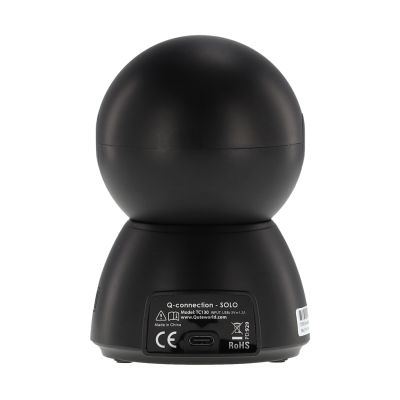 Qute Q-Connection Solo zwart - WIFI babycamera Qute Q-Connection Solo zwart - WIFI babycamera